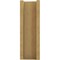 Ekena Millwork 6-in W x 14-in D x 18-in H Balboa Slat Rough Cedar Woodgrain TimberThane Outlooker, Primed Tan OUTUR060X14X18BOA24RCPR - alternate 3